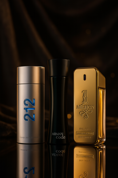 SADA 3 PARFÉMŮ 212 MEN NYC, PACO RABANNE ONE MILION, ARMANI CODE HOMME 100ML