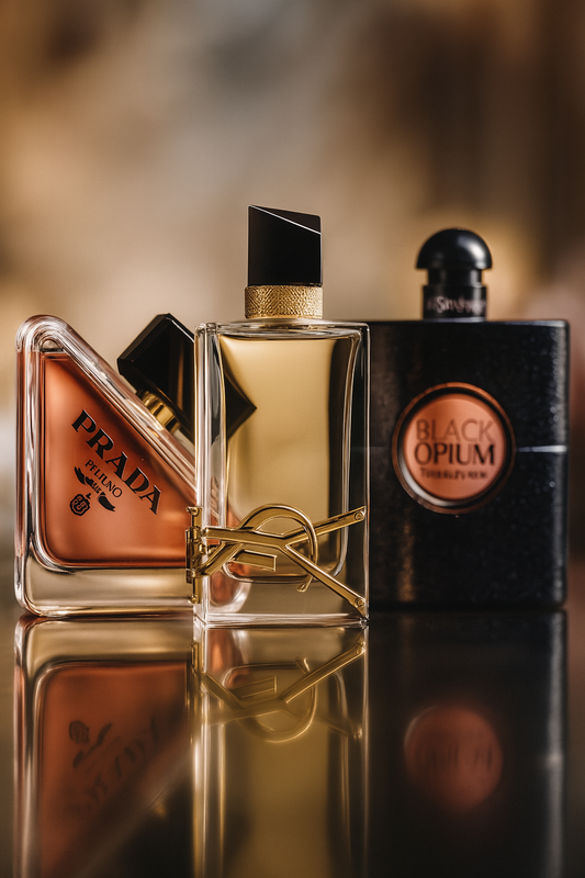 SADA 3 PARFÉMŮ PRADA PARADOX, BLACK OPIUM YVES SAINT LAURENT, LIBRE 100ML